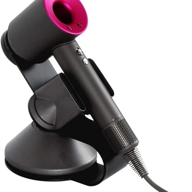 Support de sèche-cheveux magnétique en aluminium : l'organisateur idéal pour salle de bain moderne