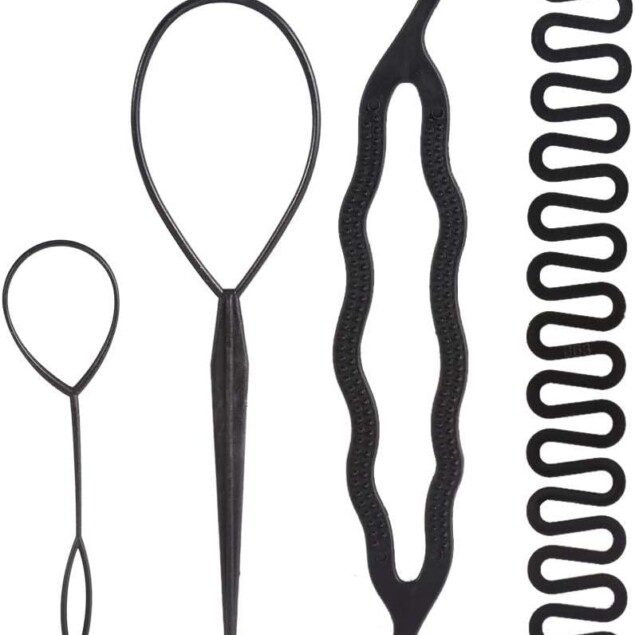 Outil de tressage de cheveux : 4 accessoires élégants pour femmes créatives