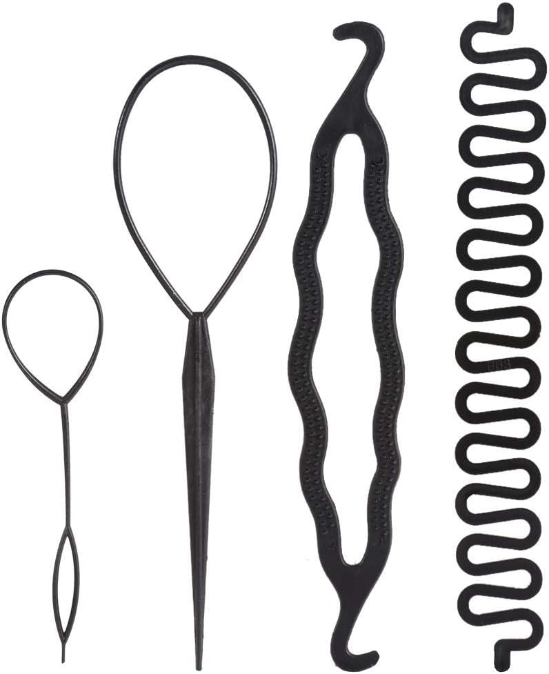 Outil de tressage de cheveux : 4 accessoires élégants pour femmes créatives