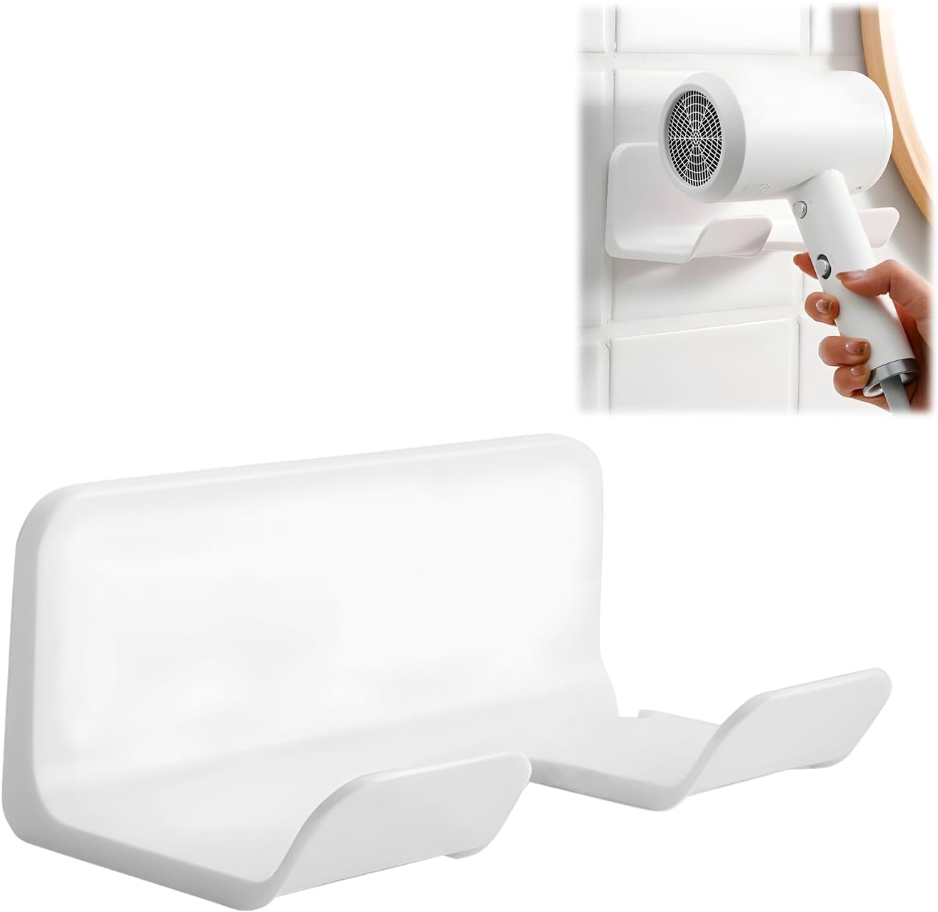 Support de sèche-cheveux sans percer : la solution idéale pour une salle de bain ordonnée et élégante
