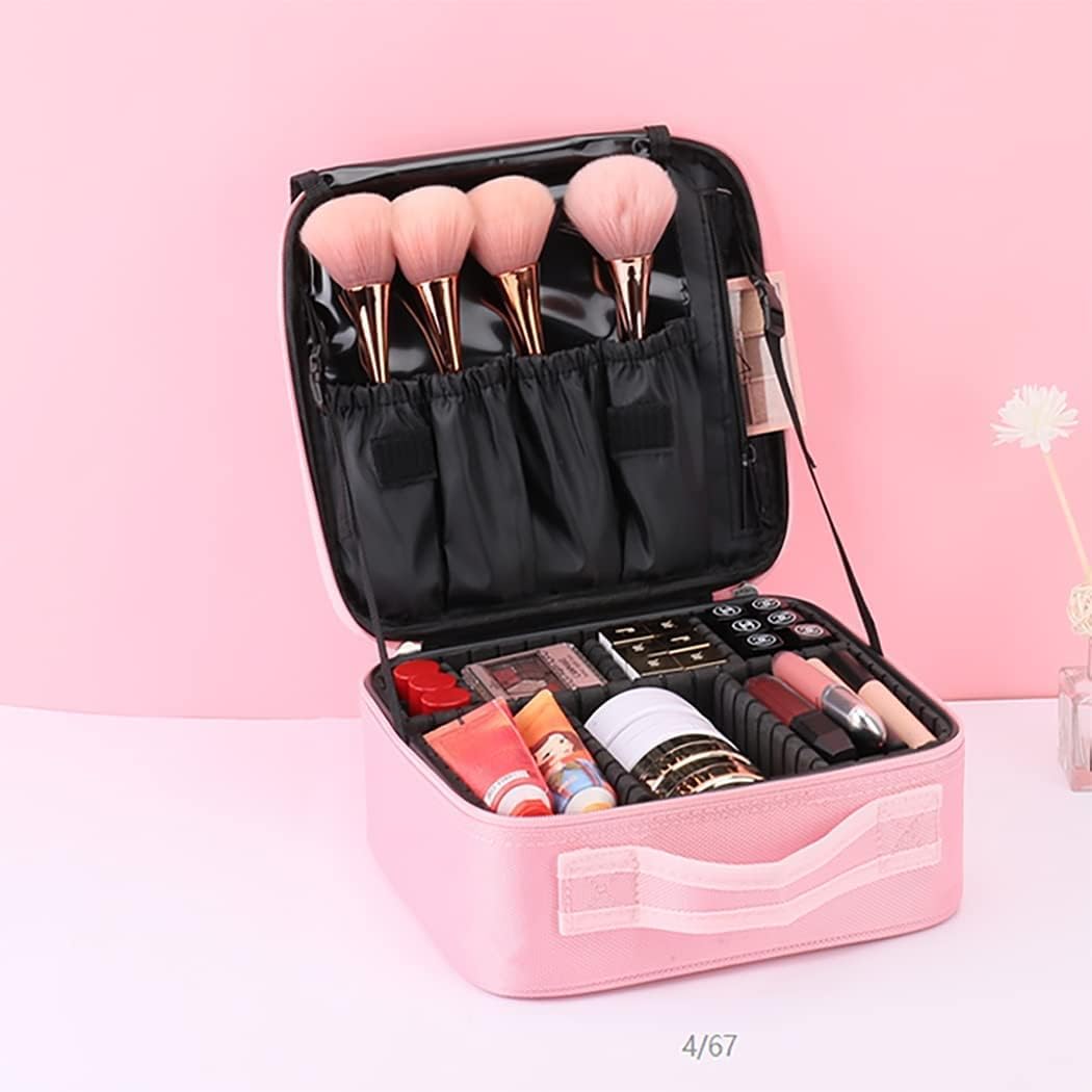 Trousse de maquillage pour femme : mallette de voyage étanche à grande capacité avec compartiments détachables pour un rangement idéal – Image 5