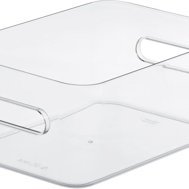 Boîte de rangement compacte en plastique transparent : l'organisateur idéal pour tous vos espaces