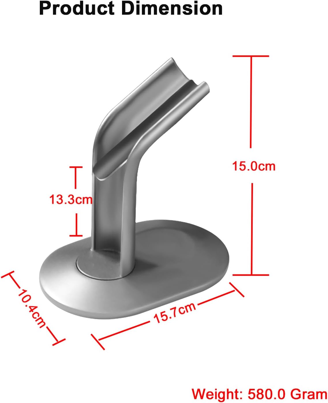 Support de fer à lisser en alliage d'aluminium pour les amoureux de coiffure : rangement élégant et pratique pour accessoires Dyson – Image 6