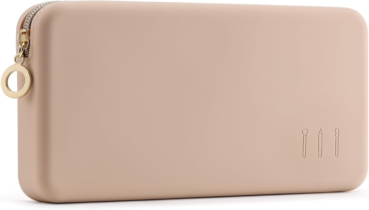 Trousse de toilette en silicone pour homme et femme : rangement élégant et pratique pour vos pinceaux de maquillage en voyage