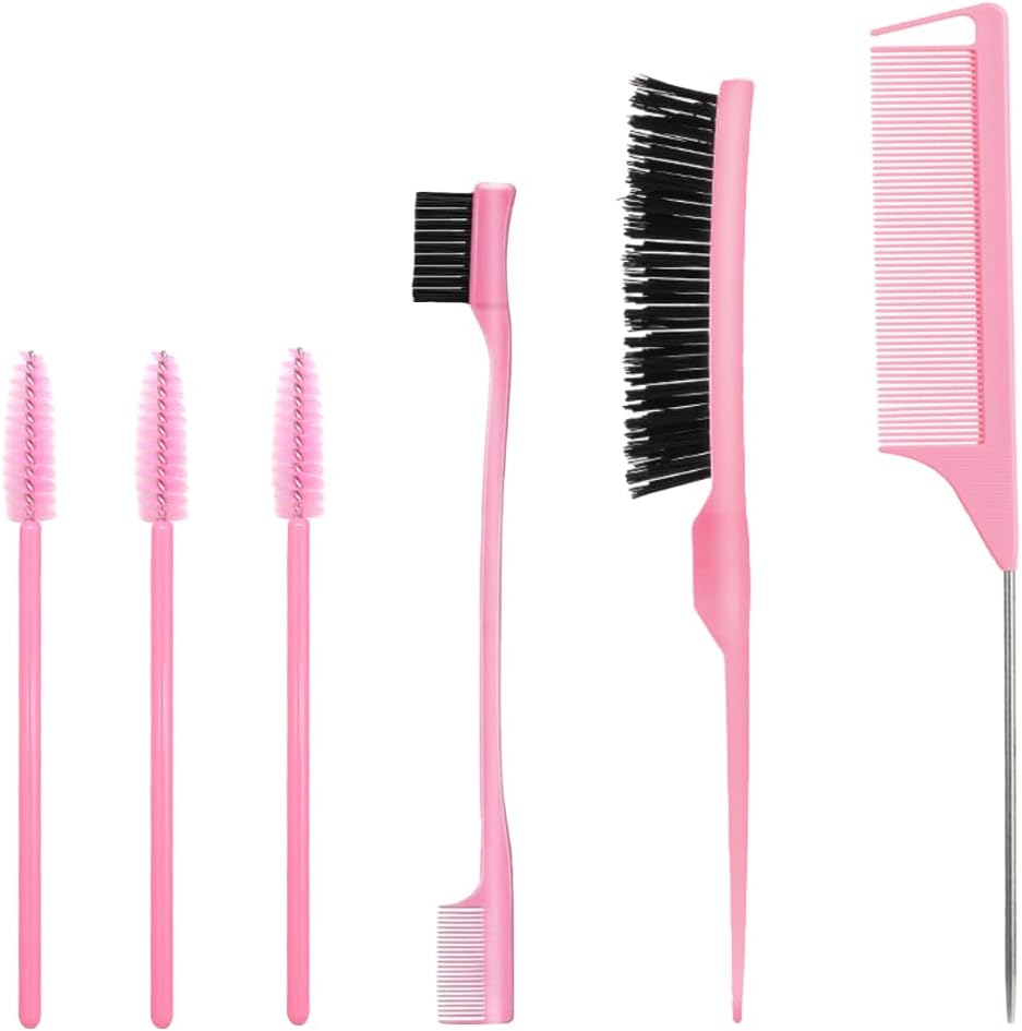 Set complet de 6 pièces pour les passionnés de coiffure : brosses et peignes pour un style impeccable