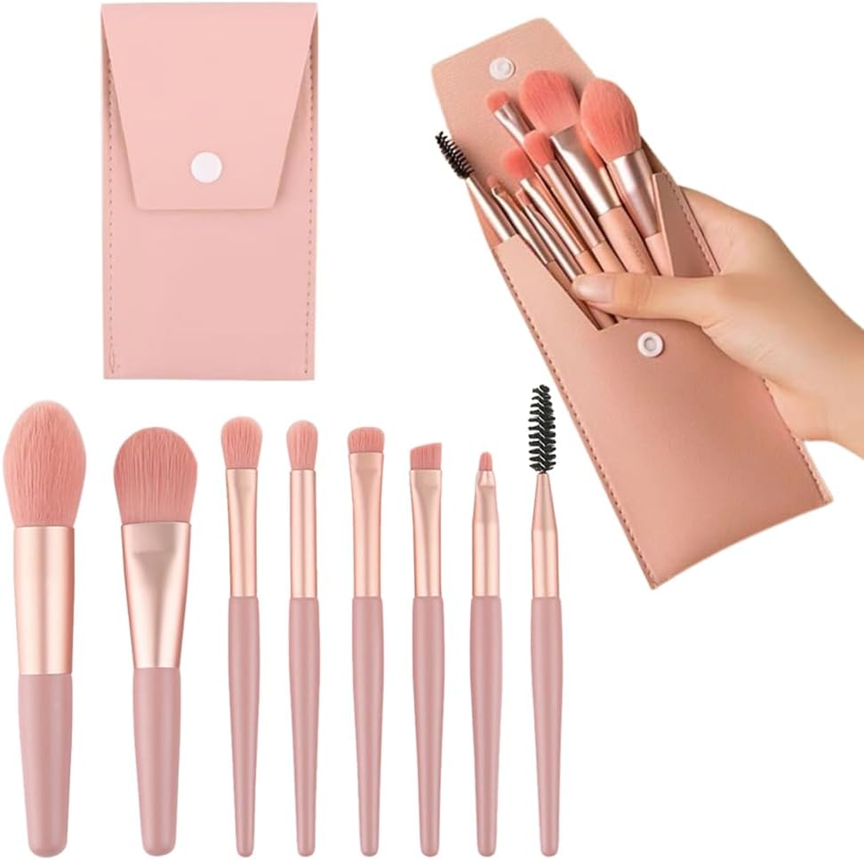 Pinceaux de maquillage professionnels : ensemble de 8 pièces pour un teint parfaitement sublimé