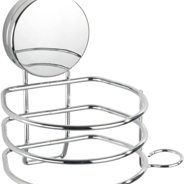 Support sèche-cheveux mural Osimo : idéal pour les salles de bains modernes sans perçage   Fixation statique et design élégant pour un rangement pratique et sécurisé