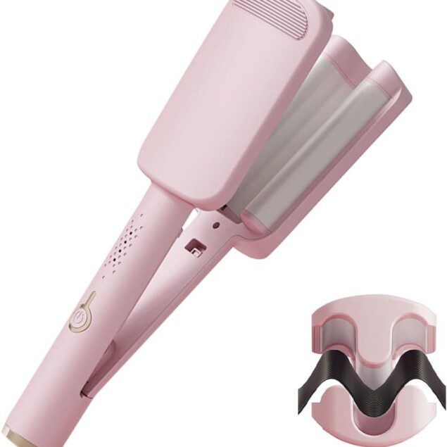 Fer à boucler wavy 32 mm : l'outil idéal pour sublimer vos cheveux longs et courts avec des ondulations élégantes, réglable de 160 à 220° C