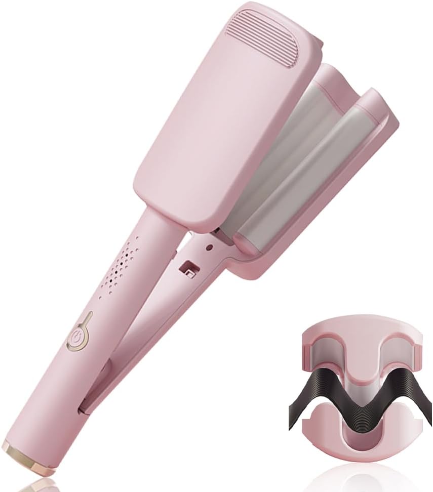 Fer à boucler wavy 32 mm : l'outil idéal pour sublimer vos cheveux longs et courts avec des ondulations élégantes, réglable de 160 à 220° C