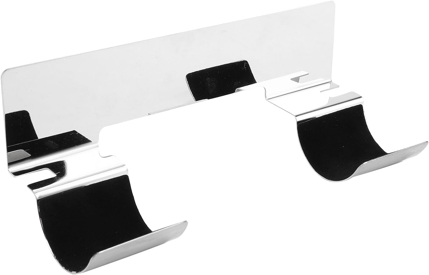 Organisateur d'outils à cheveux mural en acier inoxydable : pour un rangement élégant et pratique de votre fer à lisser et sèche-cheveux