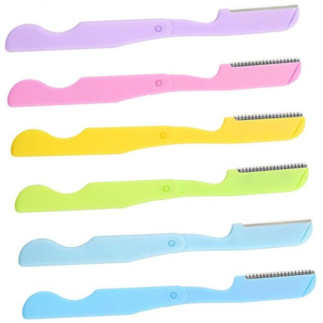 Rasoirs à sourcils pliables : le lot de 8 pièces idéal pour un épilage précis et facile