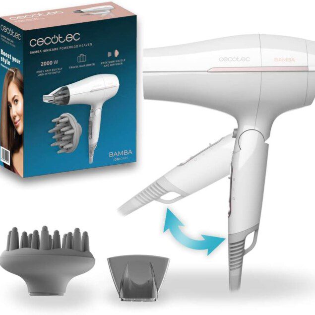 Sèche-cheveux pliable 2000W : pour les voyageurs à la recherche d'un coiffage rapide et efficace