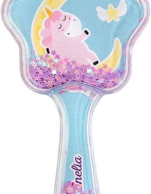 Brosse à cheveux étoile magique : accessoire scintillant pour une routine beauté féerique des petites filles