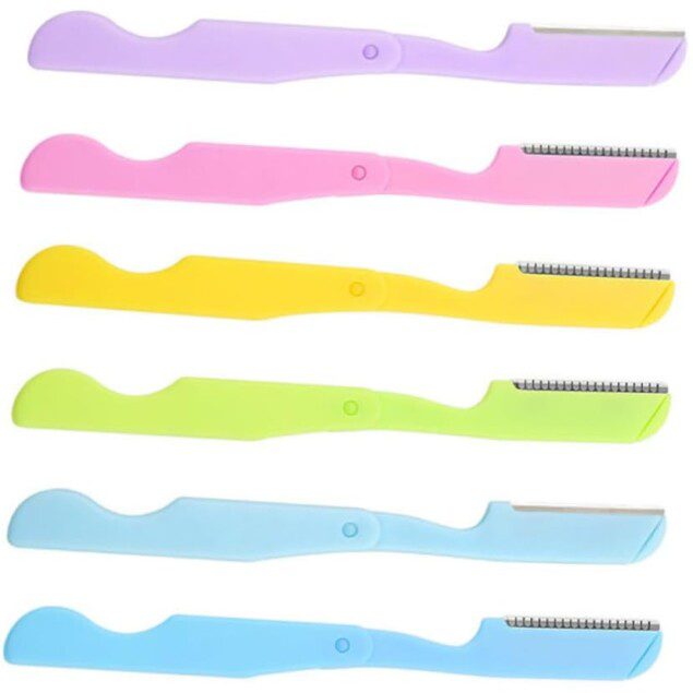 Rasoirs à sourcils pliables : 8 pièces pour une épilation douce et sécurisée