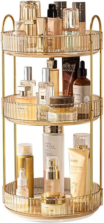 Organisateur de maquillage rotatif 360° : le rangement idéal pour les passionnées de cosmétiques