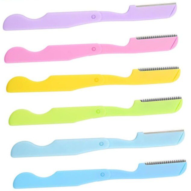 Rasoirs à sourcils : lot de 8 tondeuses pratiques et sûres pour une épilation parfaite du visage et des sourcils