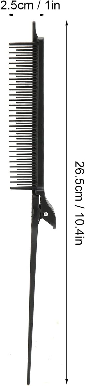 Peigne à cheveux professionnel : l'outil essentiel pour les coiffeurs et les passionnés de beauté Optimisez votre coiffure avec notre peigne à pince à queue de rat pour démêler et lisser vos cheveux négligés en un clin d'œil – Image 6