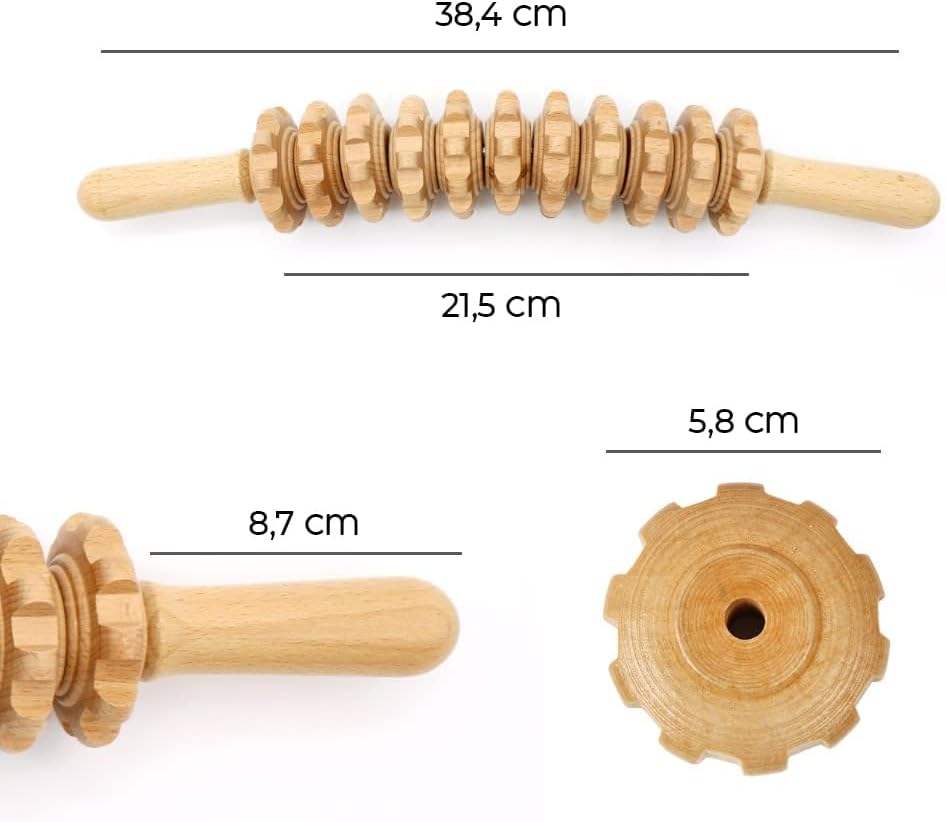 Masseur anti-cellulite en bois : le rouleau courbé idéal pour un soulagement musculaire et une relaxation totale – Image 8