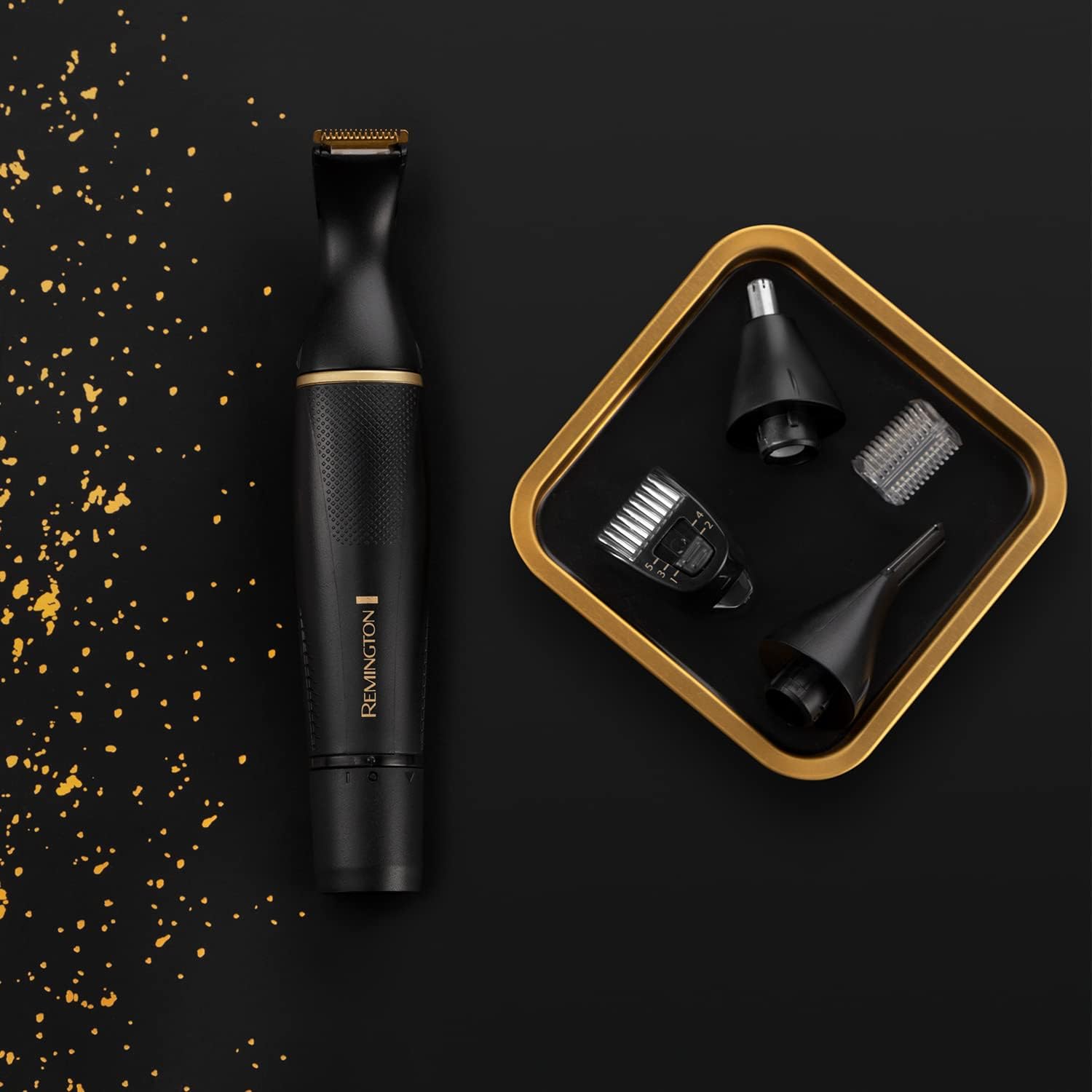 Tondeuse nez multifonction : kit complet visage pour hommes exigeants Découvrez la tondeuse nez Remington T-Series, conçue pour les hommes soucieux de leur apparence. Avec ses lames en titane auto-affûtées et ses trois têtes interchangeables, cette tondeuse est idéale pour entretenir la barbe, le nez, les oreilles et les sourcils. Profitez d’un design premium et de sabots ajustables pour un rasage précis et confortable. Offrez-vous un look impeccable en toutes circonstances ! – Image 8
