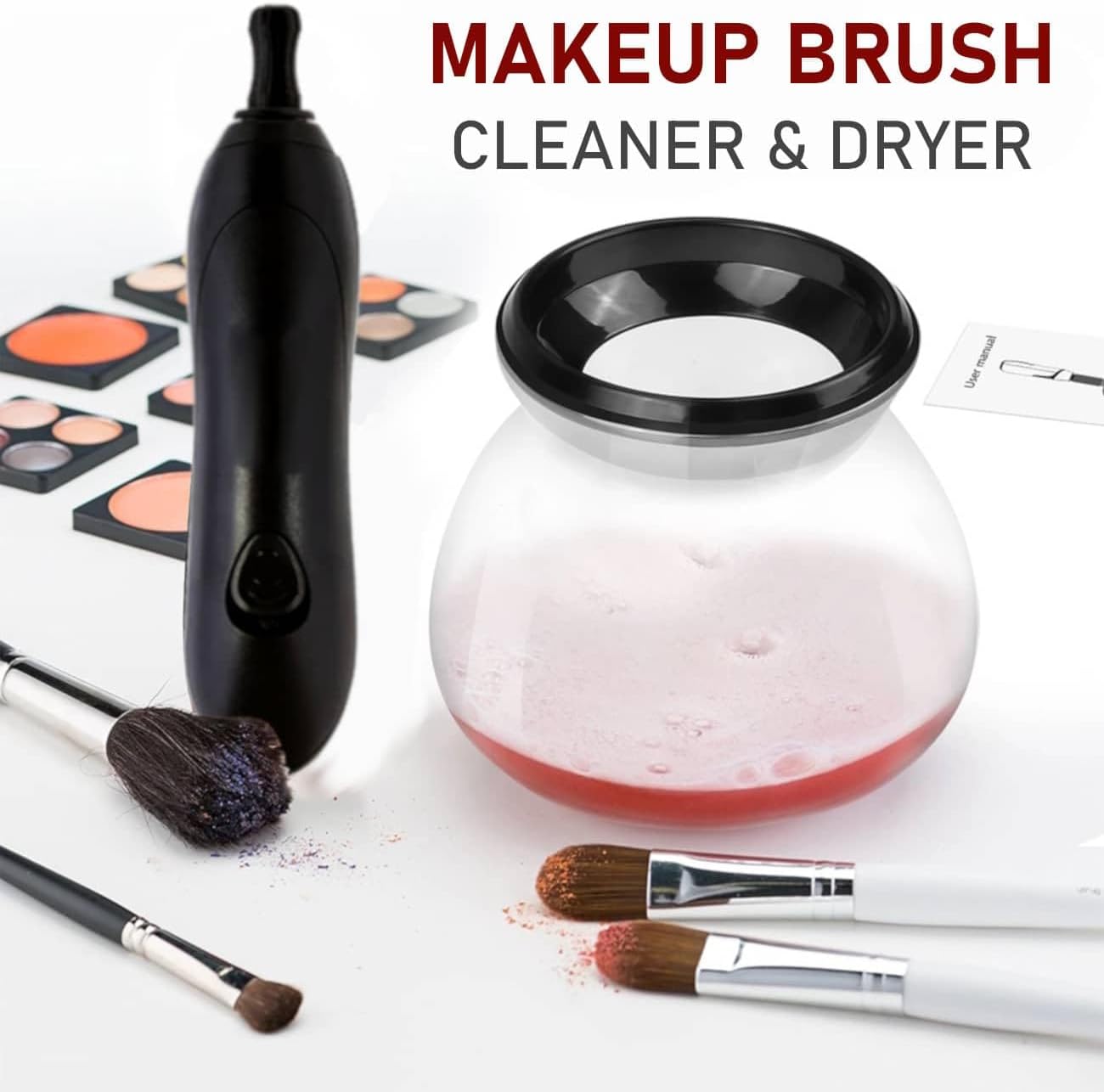 Nettoyeur et sécheur de pinceaux de maquillage électrique : la solution rapide pour une routine beauté impeccable – Image 8