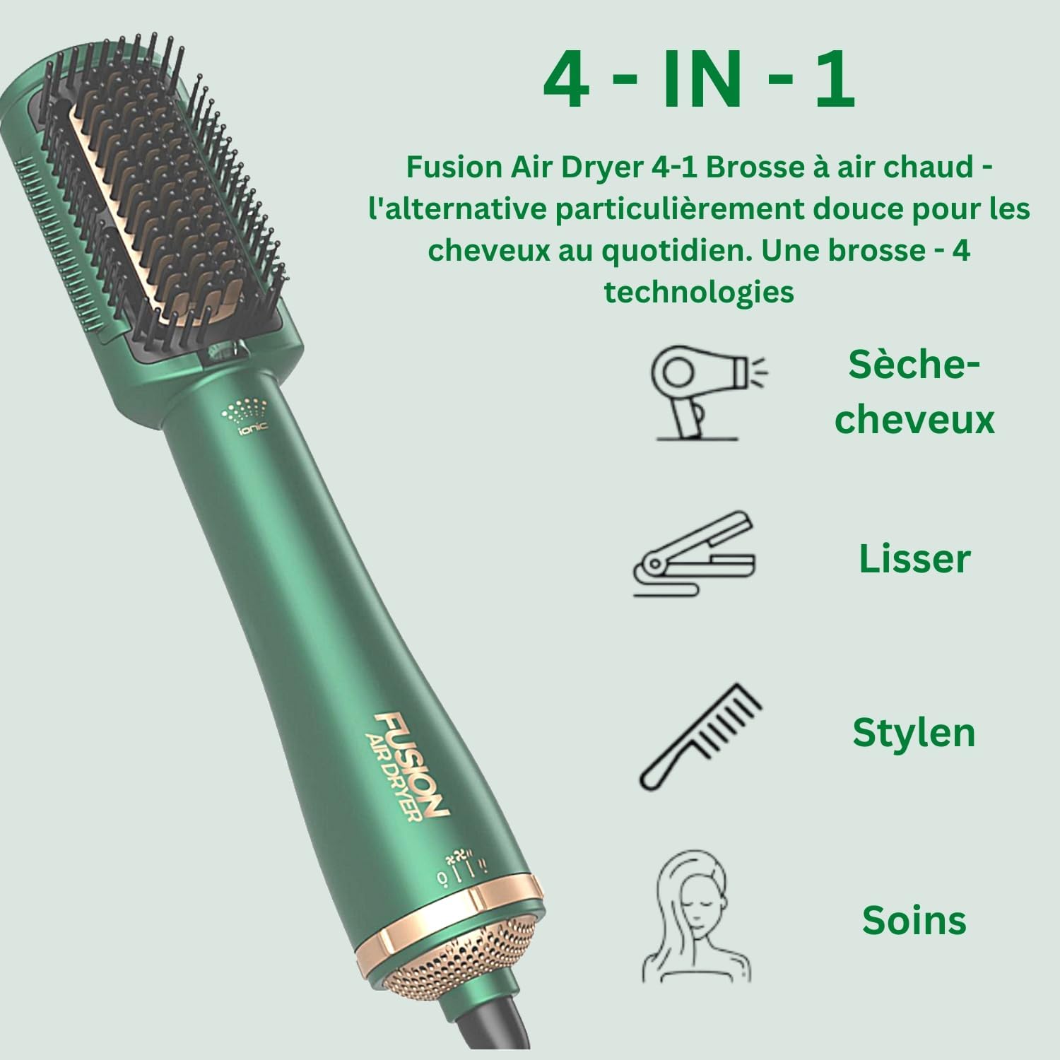 Brosse à Air Chaud 4 en 1 : Soin Rapide et Doux – Image 2