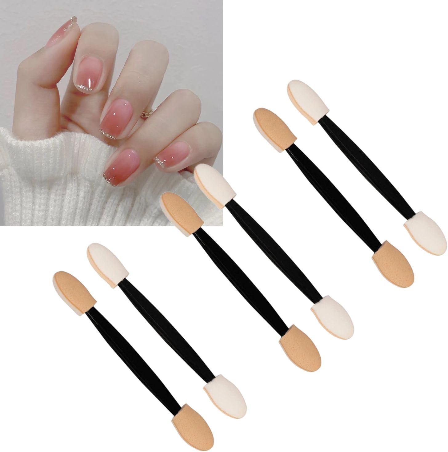 Applicateurs de fard à paupières jetables : 10 pièces élégantes pour un maquillage précis et impeccable – Image 6