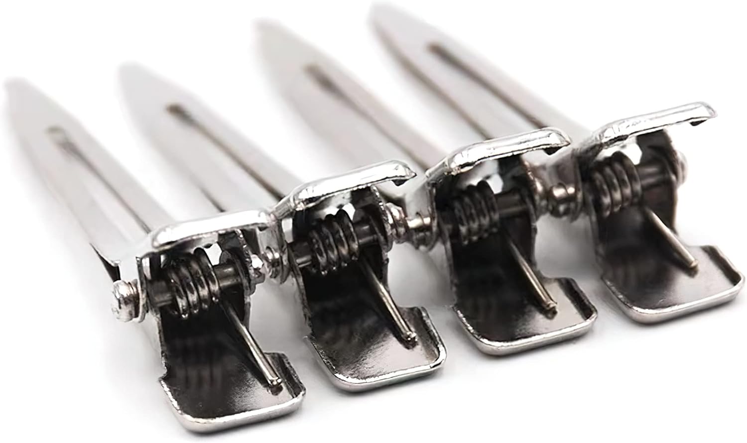 Pinces à cheveux crocodile en métal argent : 60 pièces pour professionnels et amateurs de coiffure, idéal pour un rangement pratique et élégant en salon ou à domicile – Image 5