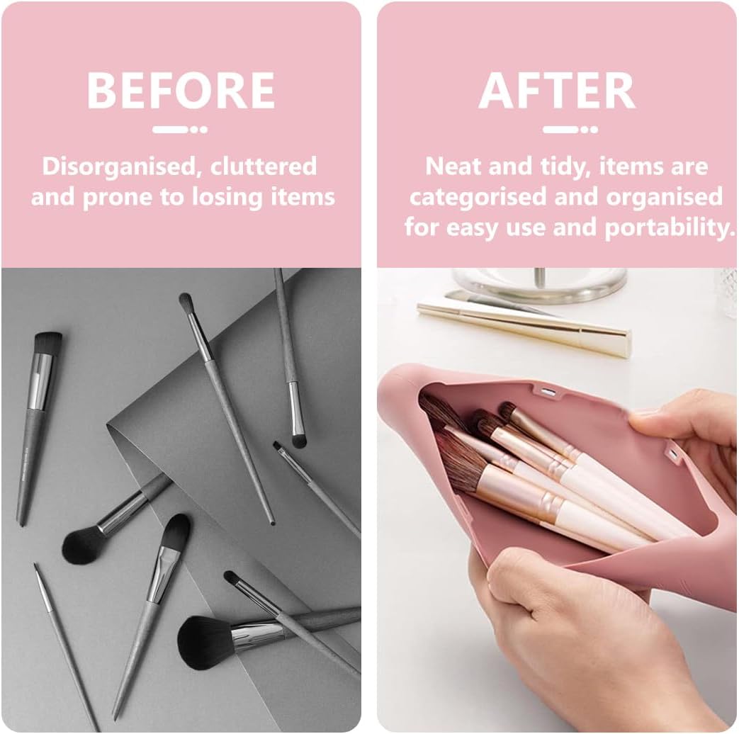 Grand porte-pinceaux de maquillage de voyage : l'accessoire tendance et pratique pour les passionnées de beauté – Image 4