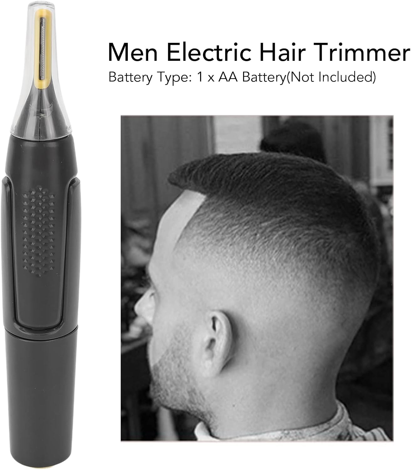 Tondeuse à poils de nez et d'oreilles : l'outil essentiel pour hommes soucieux de leur apparence Épilateur nasal et tondeuse à cheveux avec tête de coupe amovible et lavable pour un toilettage précis et efficace – Image 7