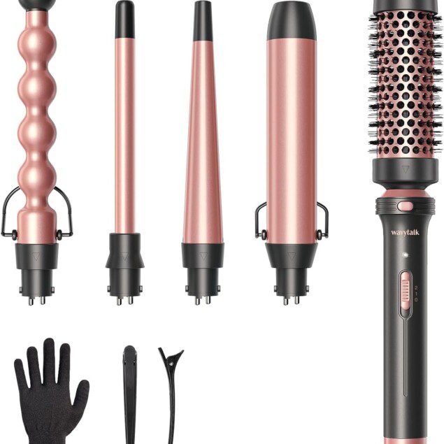 Fer à boucler pour un coiffage professionnel : transformez votre look avec 5 fers interchangeables en céramique