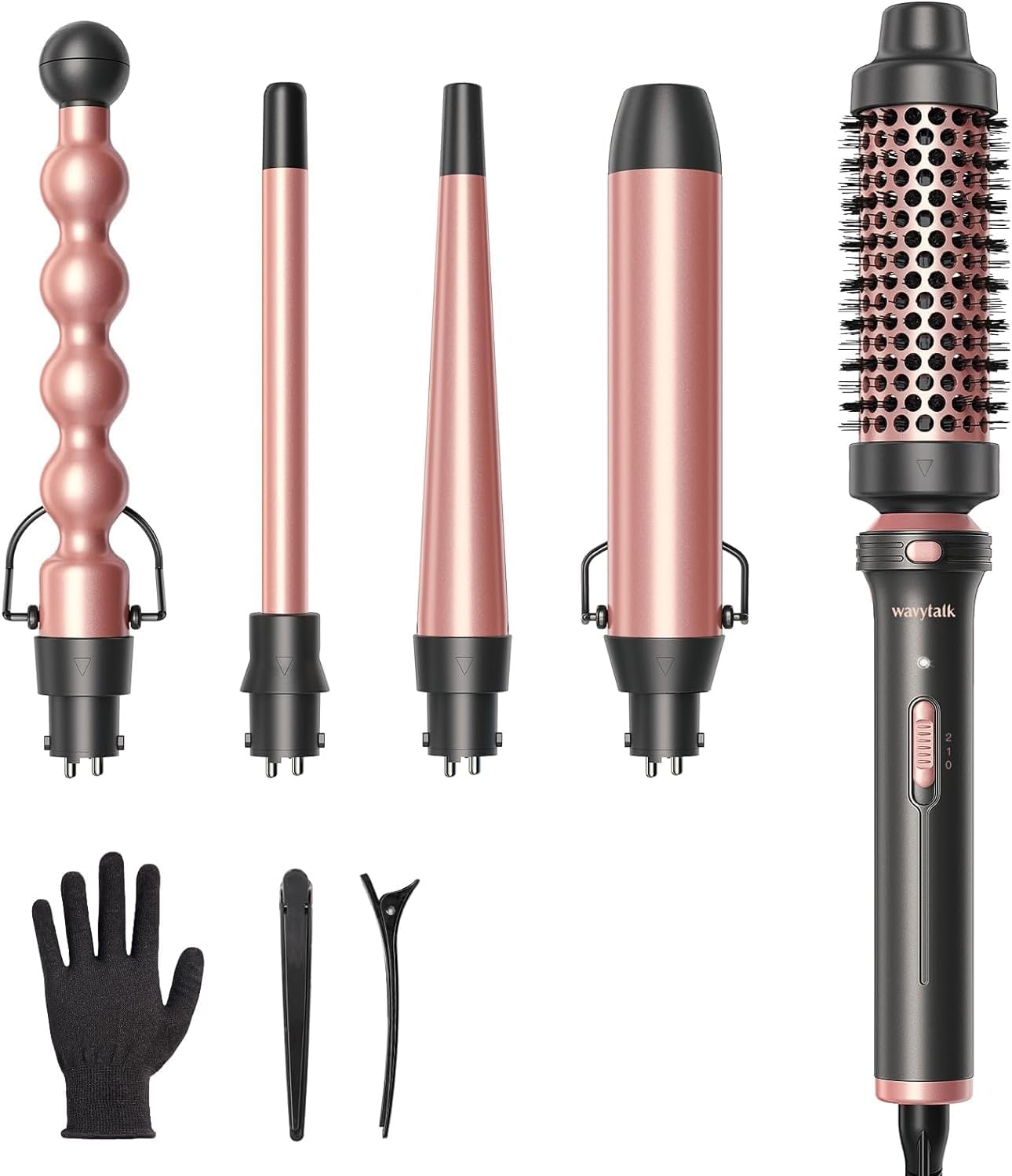 Fer à boucler pour un coiffage professionnel : transformez votre look avec 5 fers interchangeables en céramique