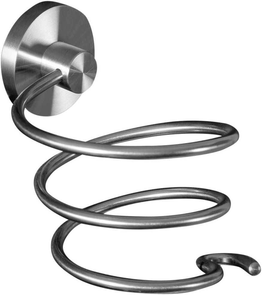 Porte-sèche-cheveux en acier inoxydable : l'élégance pour votre salle de bains   Découvrez notre porte-sèche-cheveux exclusif en acier inoxydable brossé, conçu pour les amateurs de design raffiné. Offrez à votre salle de bains une touche moderne tout en gardant votre sèche-cheveux à portée de main, alliant praticité et esthétisme.