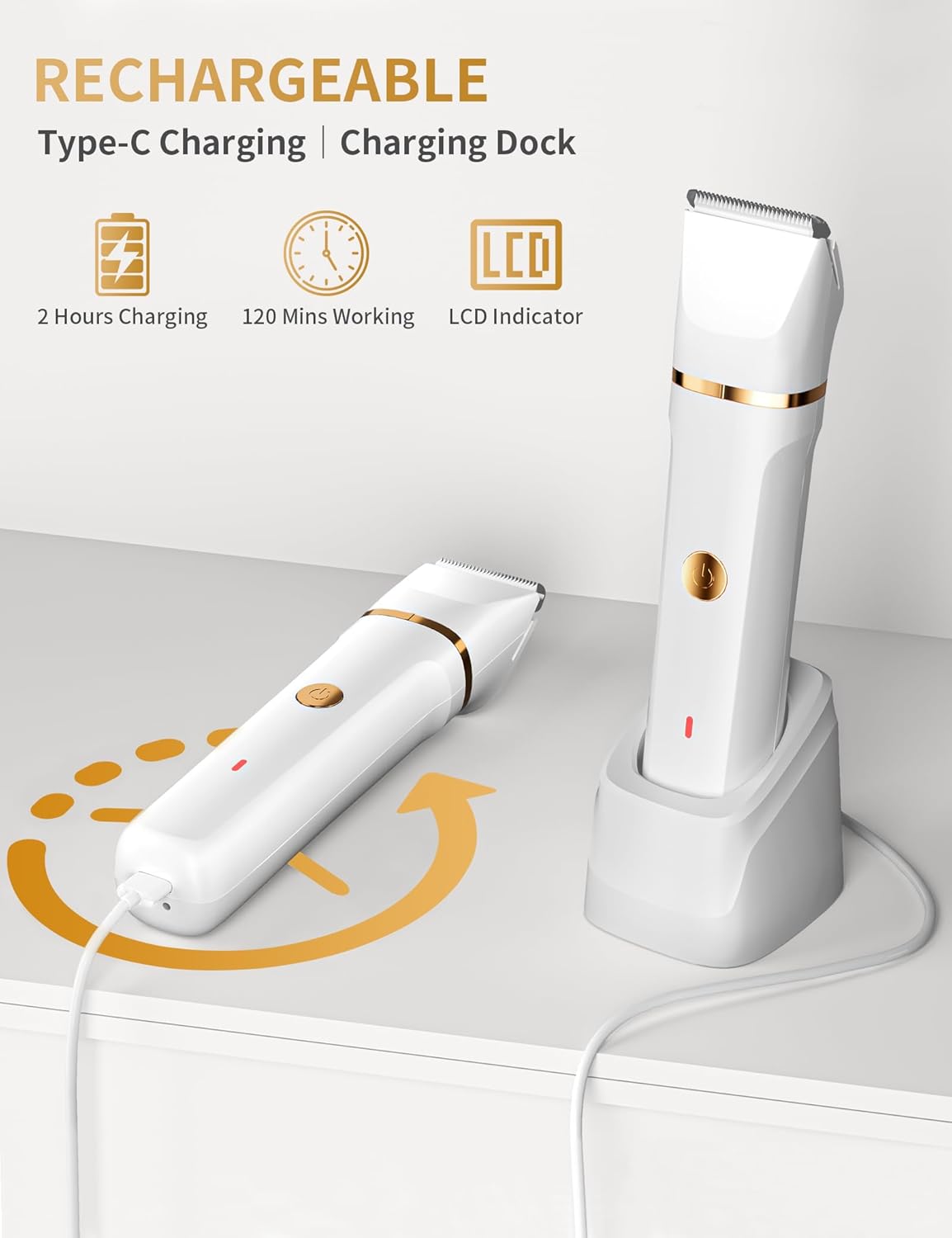 Rasoir électrique femme : tondeuse 3 en 1 pour un épilations douce et rapide – Image 4