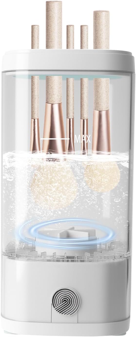 Nettoyeur électrique pour pinceaux de maquillage : nettoyage en profondeur et facilité d'utilisation