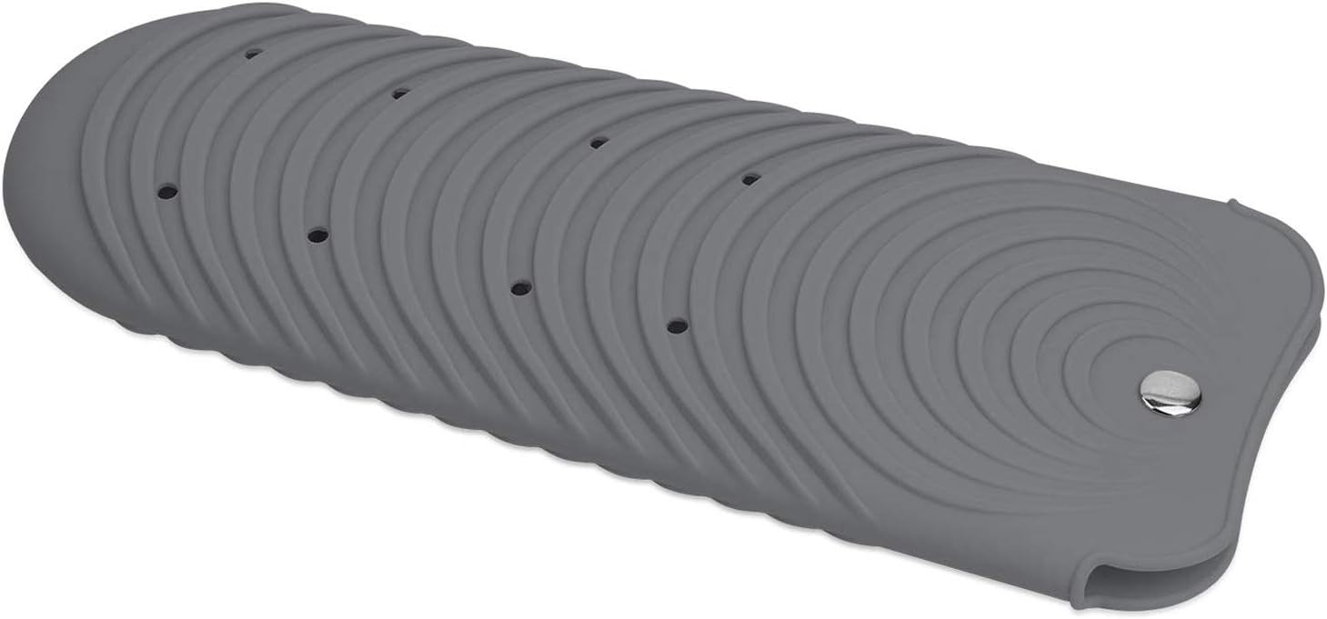 Sac à lisser gris : support de tapis résistant à la chaleur pour coiffeurs professionnels