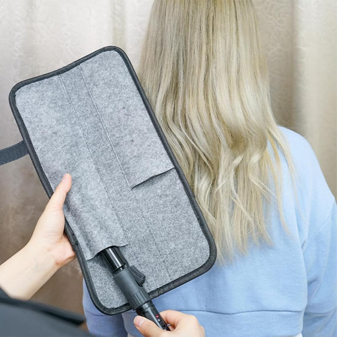 Tapis de fer à lisser et pochette : l'accessoire idéal pour les voyageurs soucieux de la chaleur – Image 2