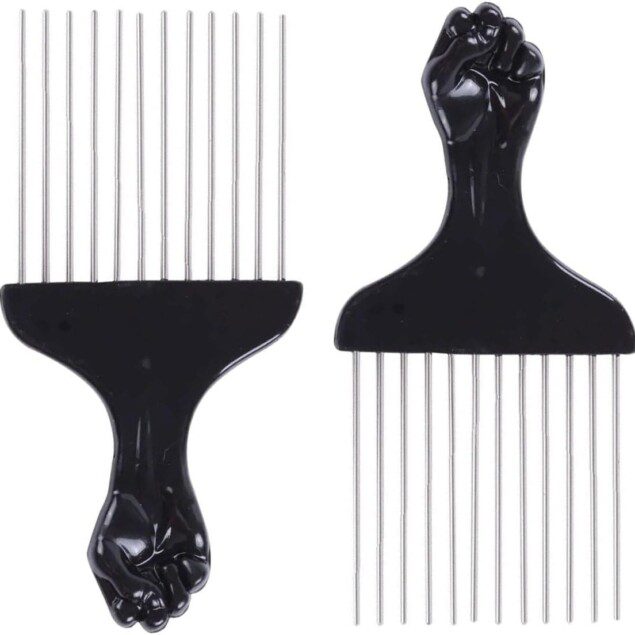 Peigne afro en métal : l'outil idéal pour sublimer vos cheveux bouclés et afro