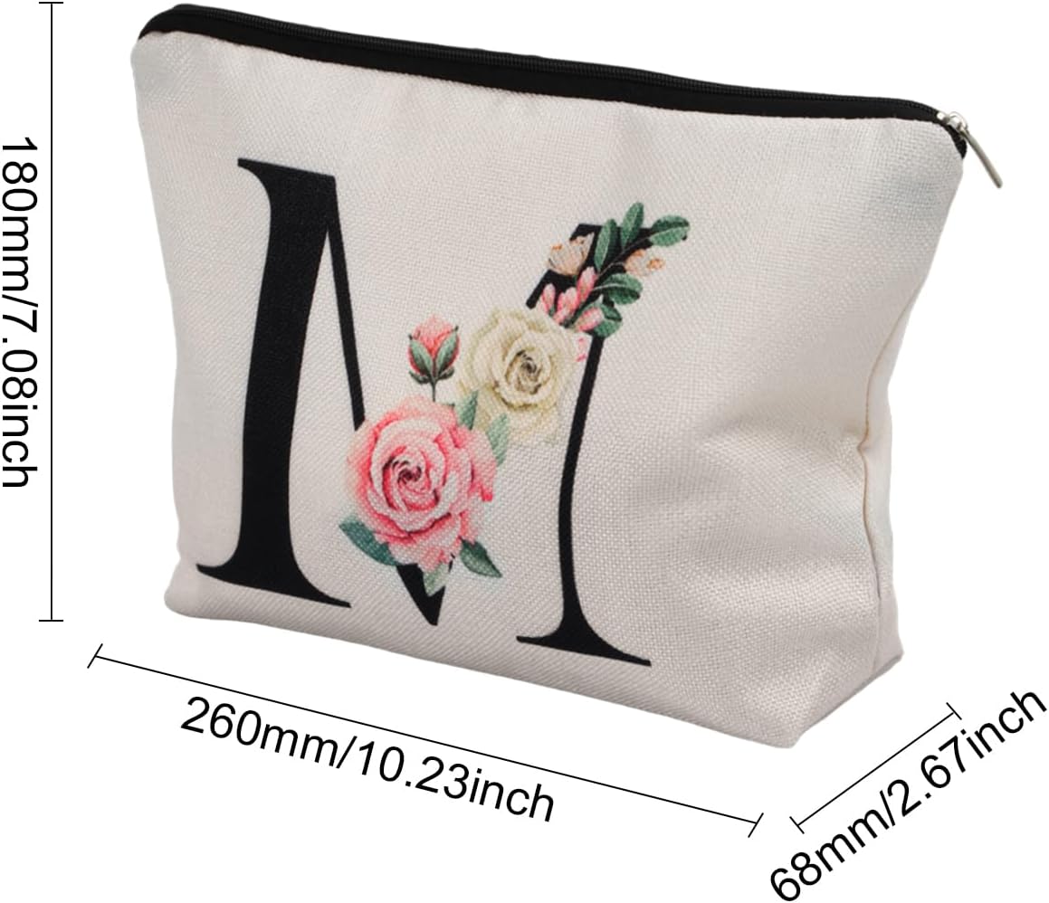 Trousse de maquillage personnalisée A-Z : le cadeau idéal pour femmes, mamans, sœurs et amies – Image 2