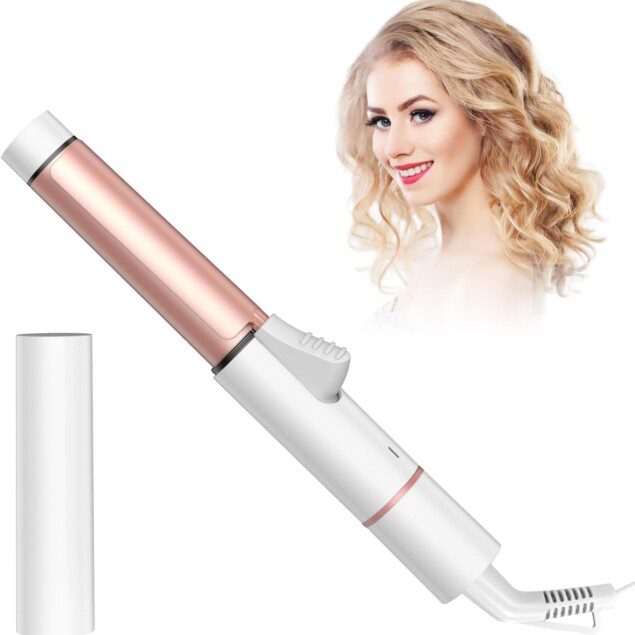 Mini boucleur 25mm : l'outil professionnel idéal pour les cheveux courts en voyage Transformez votre coiffure avec facilité grâce à notre fer à boucler 180℃, pratique et portable, livré avec son sac de rangement élégant.
