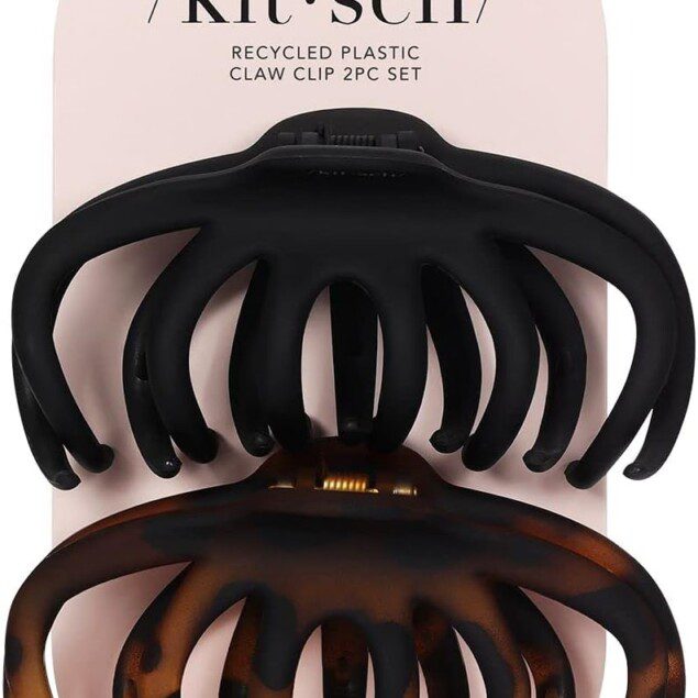 Kitsch : Lot de 2 pinces à cheveux style pieuvre pour femmes aux cheveux épais, élégantes et pratiques