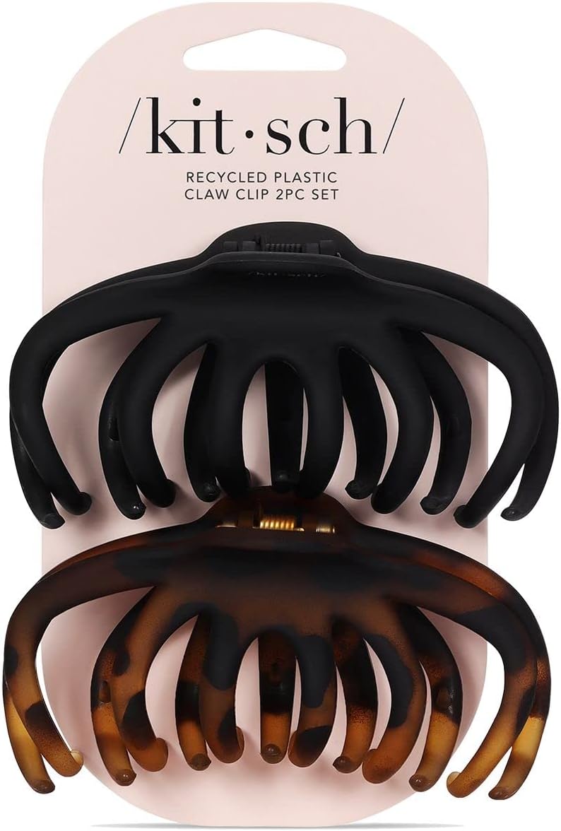 Kitsch : Lot de 2 pinces à cheveux style pieuvre pour femmes aux cheveux épais, élégantes et pratiques