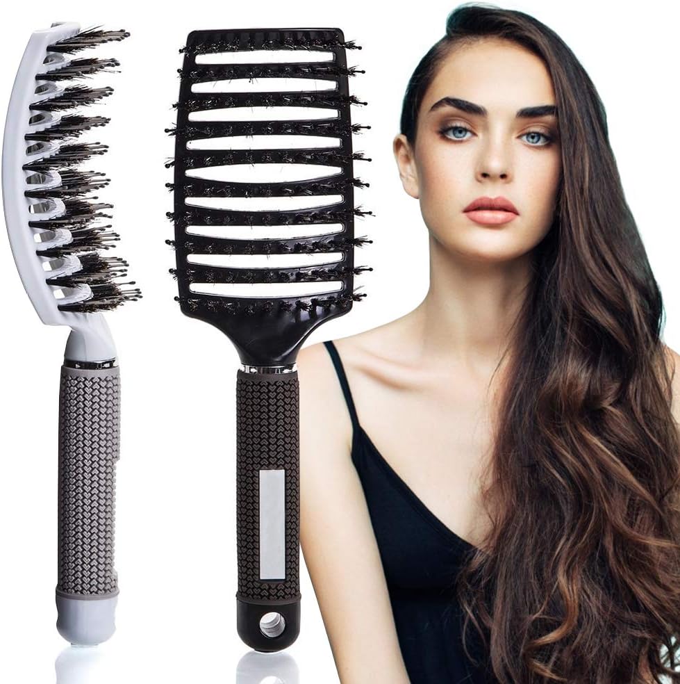 Brosse magique pour femmes : coiffez facilement vos cheveux longs, fins, bouclés ou raides – Image 4