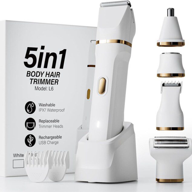 MIFXIN Rasoir électrique 5 en 1 pour femme - Indolore et étanche