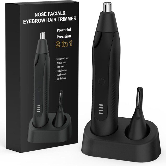 Tondeuse rechargeable pour poils de nez et sourcils : un outil professionnel et sans douleur pour un entretien impeccable