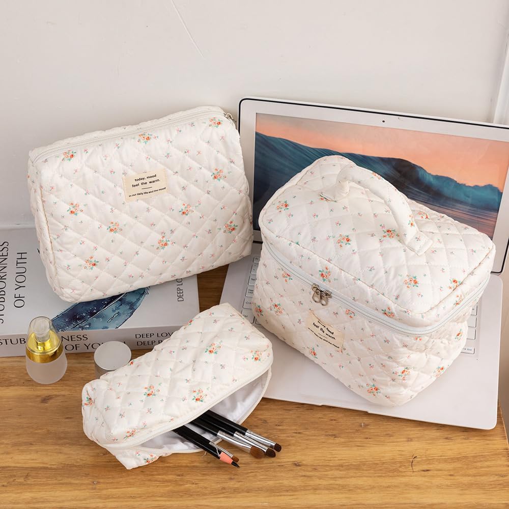 Trousse de Toilette Fleurie : Élégance et Grande Capacité – Image 5