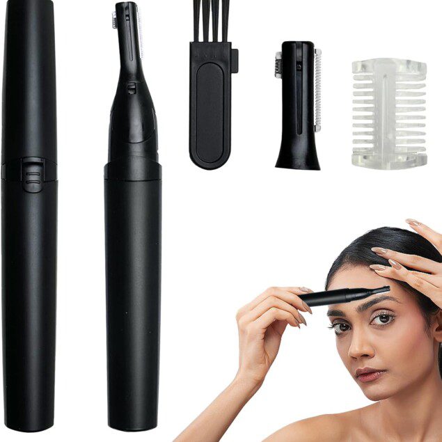 Rasoir électrique à sourcils : 5 rasoirs de précision pour homme et femme, tondeuse faciale puissante pour un toilettage impeccable
