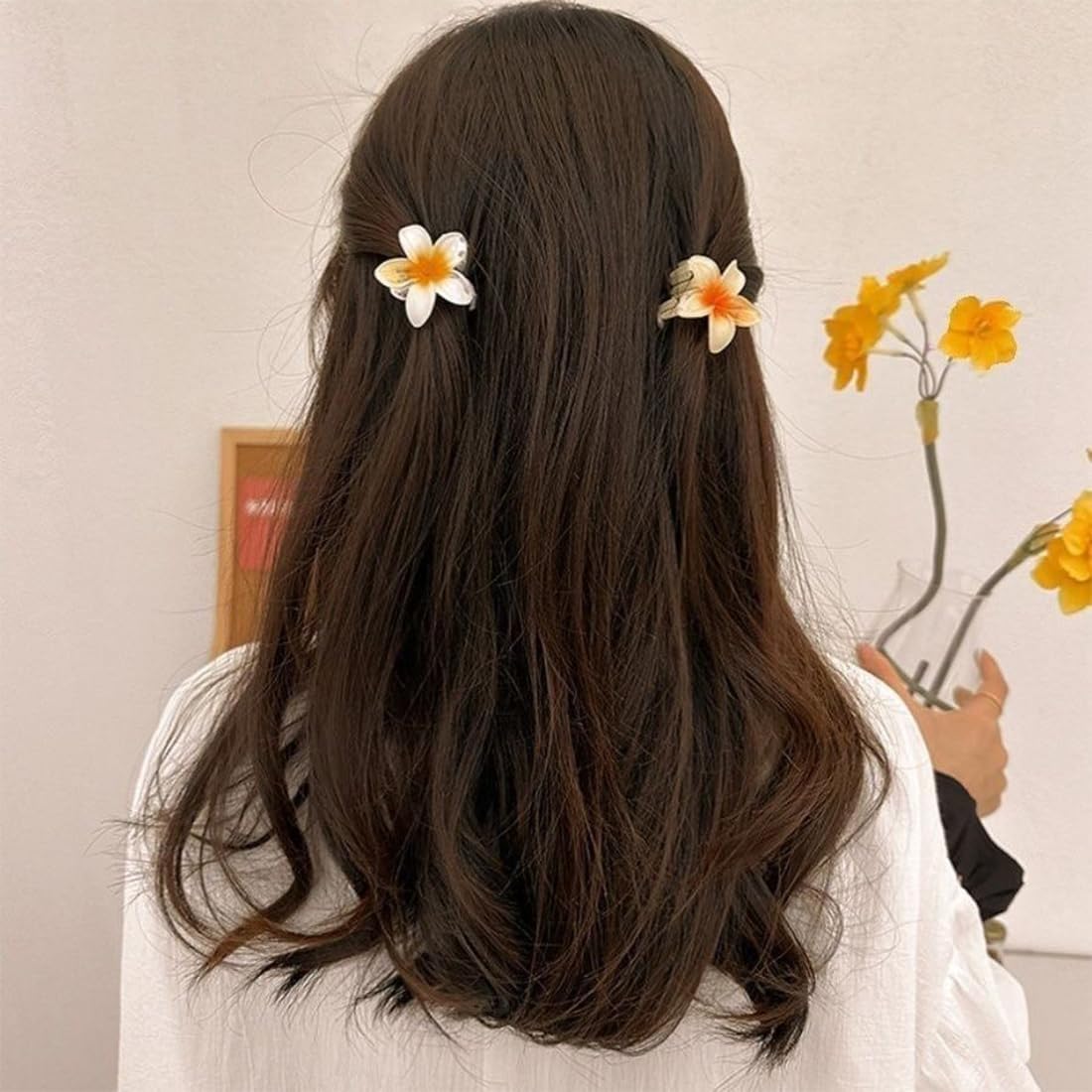 Mini pinces à cheveux antidérapantes en forme de fleur : 12 pièces pour les filles et les femmes élégantes Des accessoires solides pour sublimer vos coiffures au quotidien – Image 5