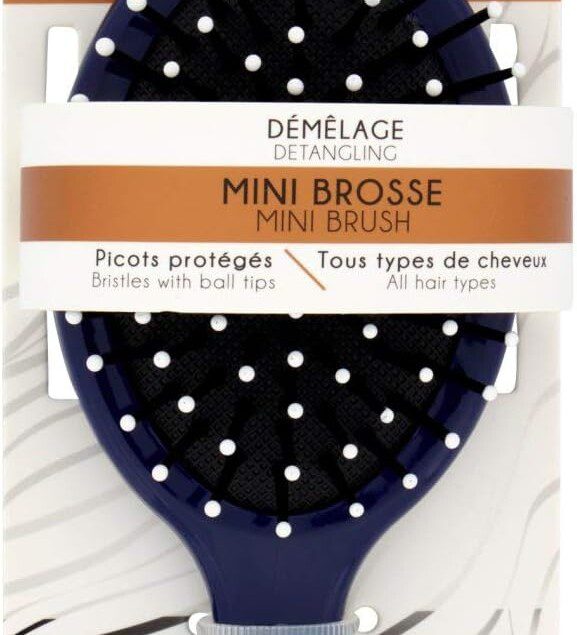 Mini brosse à picots en plastique protégés : l’accessoire idéal pour les cheveux délicats