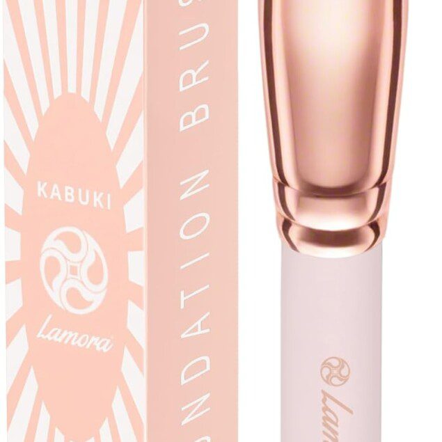 Pinceau fond de teint professionnel kabuki : l'outil idéal pour un maquillage du visage impeccable  Parfait pour le mélange de liquides, crèmes ou poudres cosmétiques sans défaut   Obtenez un polissage parfait avec des poils denses et synthétiques