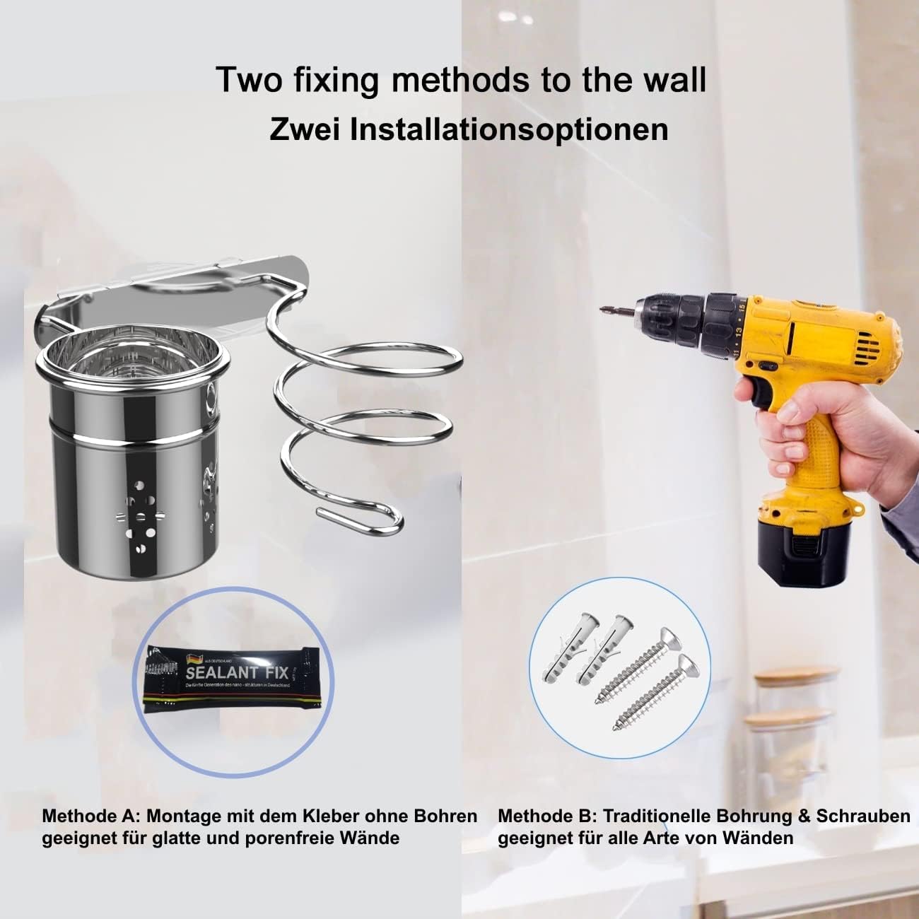 Support Magique pour Sèche-Cheveux : Rangement Pratique! – Image 5
